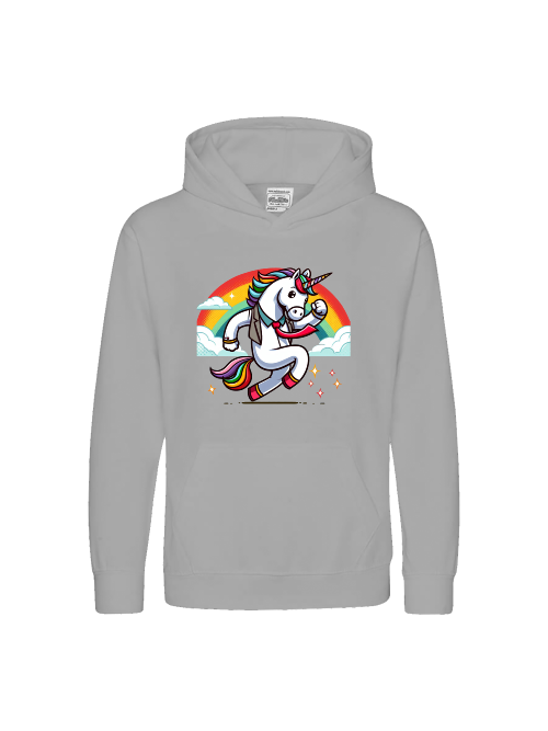 Kids Premium Hoodie Sweet Unicorn with Rainbow