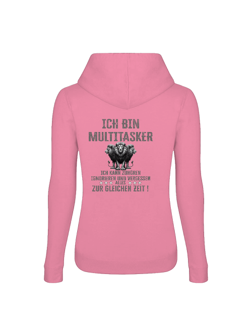 Girlie College Hoodie Ich bin Multitasker 3 Löwen