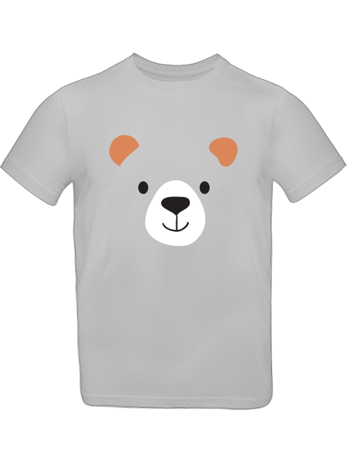 Cartoon Bear Face T-Shirt Kids