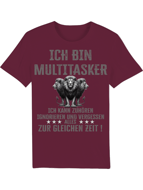 Creator T-Shirt I am Multitasker 3 Lions