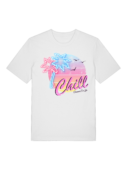 Chill Sunset Front - Unisex Erwachsenen Bio Baumwolle Kurzarm Shirt Creator T-Shirt 2.0 ST/ST SH