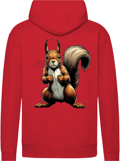 Premium Hooded Sweat Hoodie Partner Shirt Squirrel Backsite