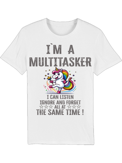 Camiseta Creator I`ma Multitasker Unicorn Rattle Dance Bund