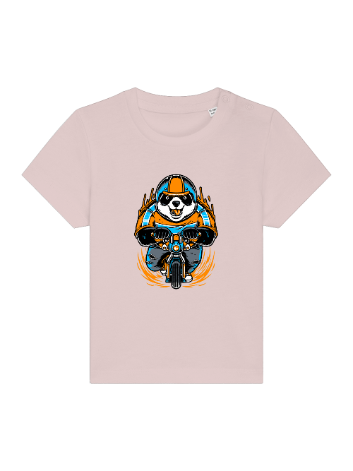 Camiseta Panda Biker de dibujos animados - Baby Creator