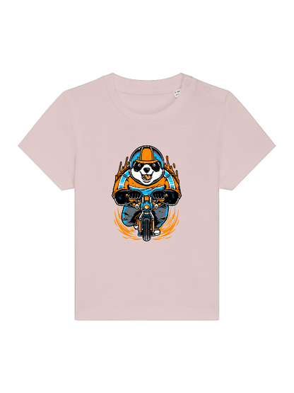 Cartoon Panda Biker - Baby Creator T-Shirt SK