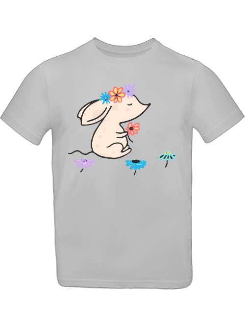 Cartoon Mouse with Flowers T-Shirt Kids