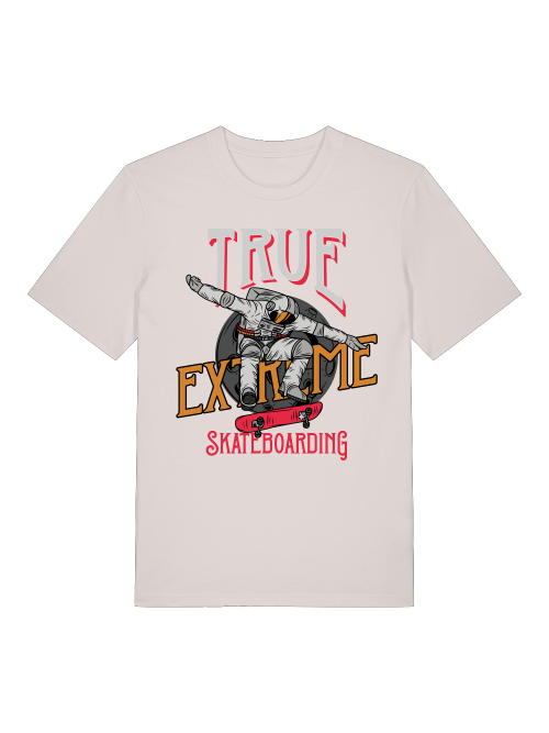 Verdadero astronauta del skateboarding extremo - Camiseta unisex de manga corta de algodón orgánico para adultos Creator T-Shirt 2.0 ST/ST SH