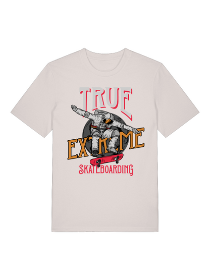 Verdadero astronauta del skateboarding extremo - Camiseta unisex de manga corta de algodón orgánico para adultos Creator T-Shirt 2.0 ST/ST SH