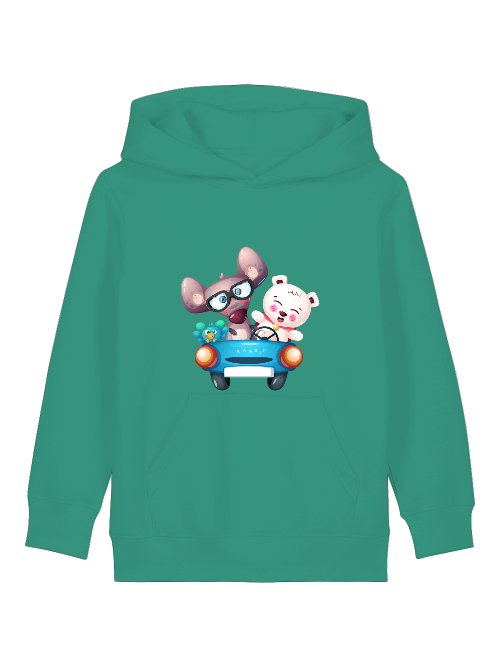 Cartoon Trio Vogel Maus Bär - Mini Cruiser Hoodie 2.0 SK