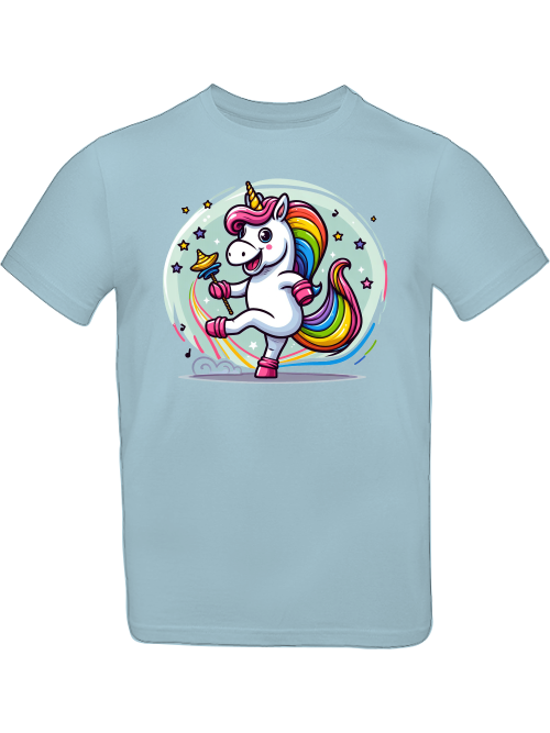 Einhorn tanzt mit Blase T-Shirt Kids SK