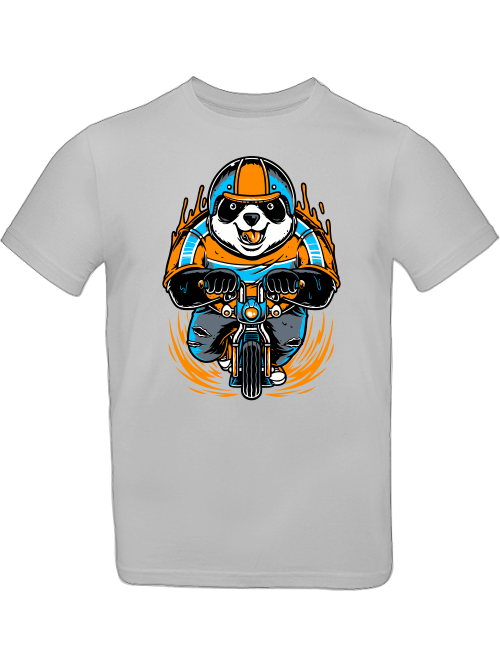 Cartoon Panda Biker T-Shirt Kids SK