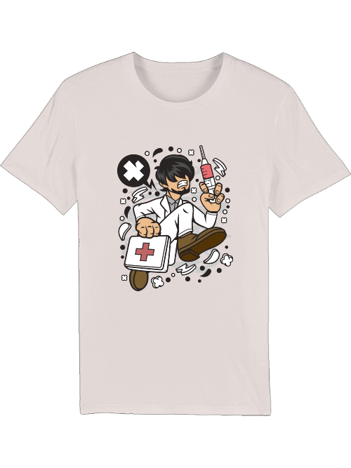 Cartoon Doctor Running T-Shirt