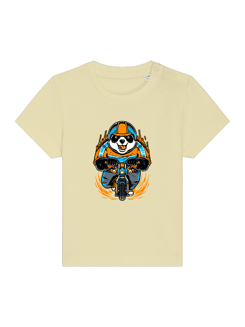 Camiseta Panda Biker de dibujos animados - Baby Creator