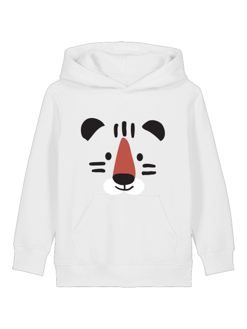 Cartoon Tiger Gesicht - Mini Cruiser Hoodie 2.0 Kinder Kapuzenpullover SK