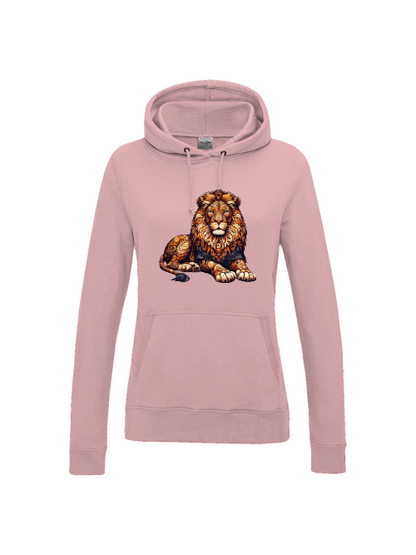 Girlie College Hoodie Mandala Lion