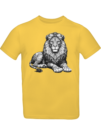 Mandala Löwe in grau T-Shirt Kids SK