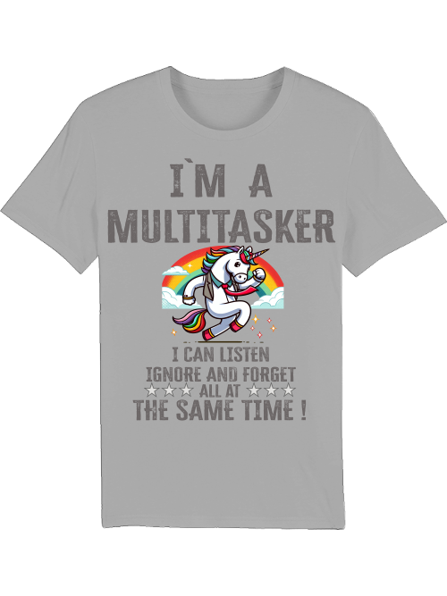 Creator T-Shirt I`ma Multitasker Unicorn with tie