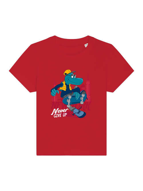 Cartoon Never give up Croco - Baby Creator T-Shirt SK