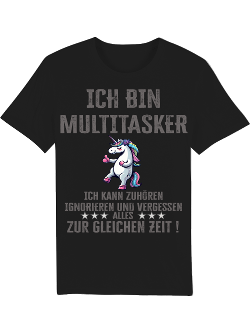 Creator T-Shirt I'm a multitasker unicorn thumbs up