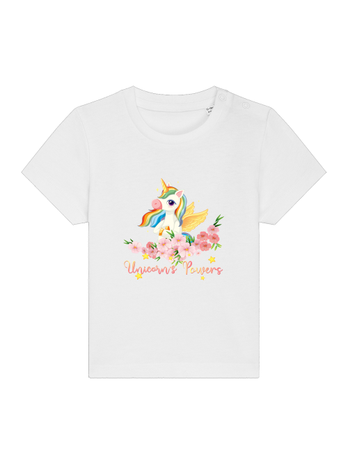 Cartoon Unicorn Power - Camiseta Baby Creator