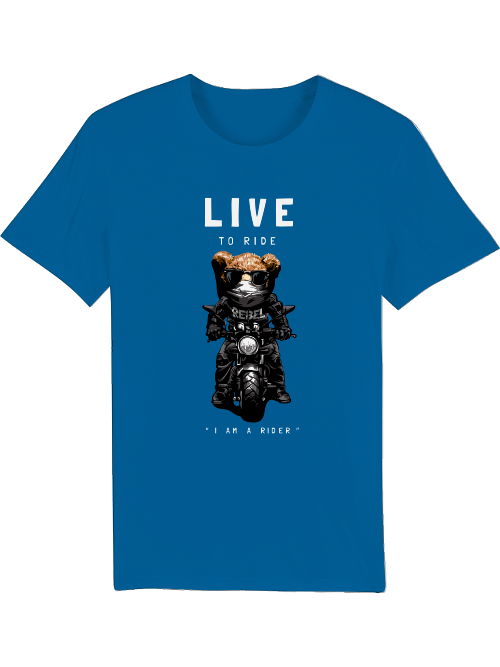 Biker Teddy Live to Ride Creator Camiseta