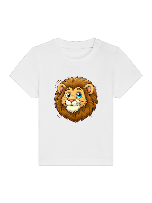 Cartoon süßer Löwenkopf Baby Creator T-Shirt SK