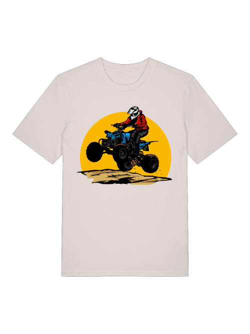 Camiseta unisex de manga corta de algodón orgánico para adultos Quad Off-Road Sun - Creator T-Shirt 2.0 ST/ST SH