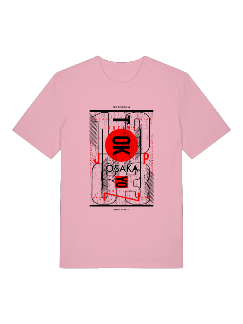 Osaka 1963 Front - Unisex Erwachsenen Bio Baumwolle Kurzarm Shirt Creator T-Shirt 2.0 ST/St SH