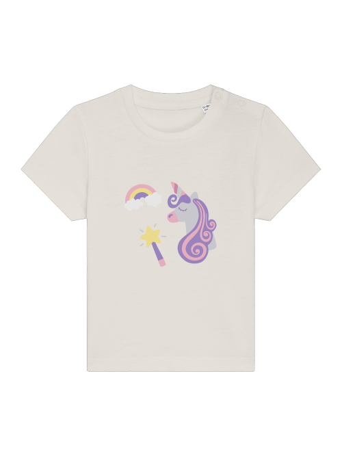 Einhorn Regenbogen und Zauberstab Baby Creator T-Shirt SK