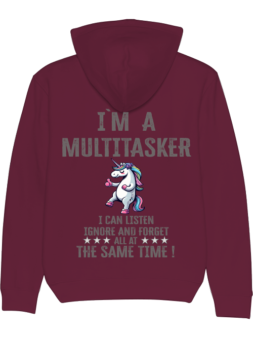 Cruiser Hoodie I`ma Multitasker Unicorn Thumbs Up