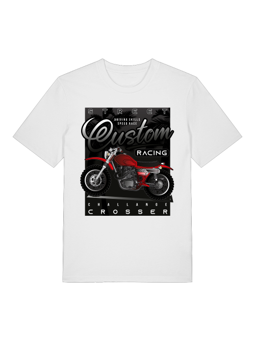 Street Racing Custom Crosser - Camiseta unisex de manga corta de algodón orgánico para adultos Creator T-Shirt 2.0 ST/ST SH