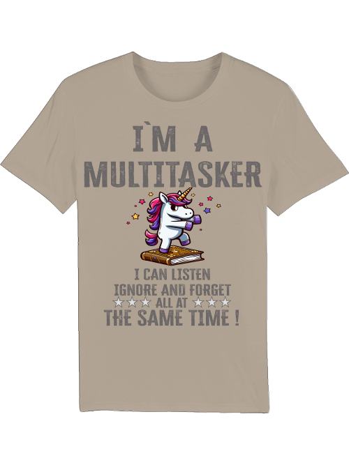 Creator T-Shirt I`ma Multitasker Unicorn Book Dance