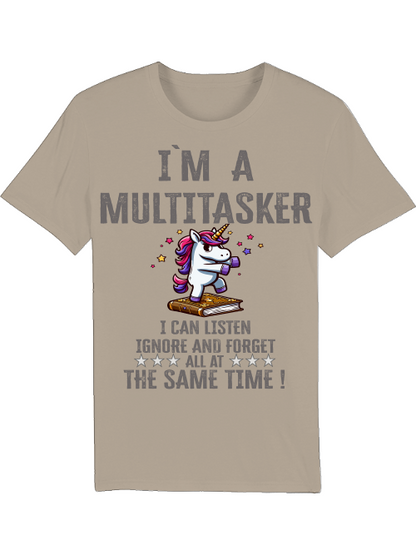 Camiseta del creador I`ma Multitasker Unicorn Book Dance