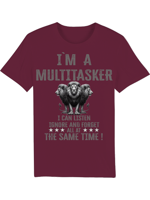 Creator T-Shirt I´m Multitasker 3 Lions