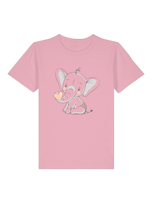 Cartoon Babyelefant mit Herz - Mini Creator 2.0 Kids T-Shirt SK