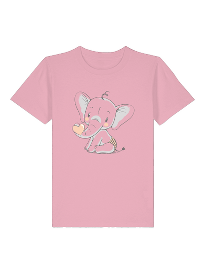 Cartoon Babyelefant mit Herz - Mini Creator 2.0 Kids T-Shirt SK