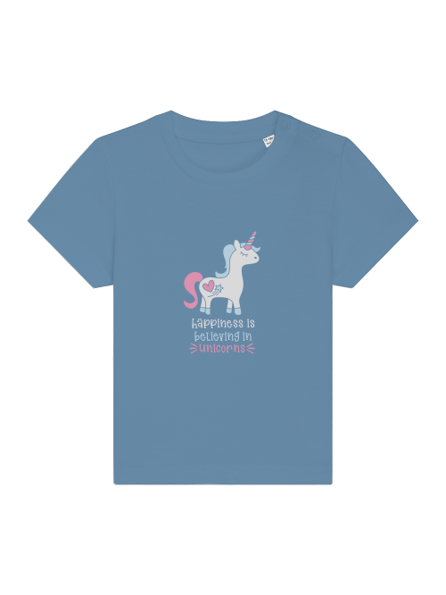 Einhorn Happiness is believing in Unicorn Baby Creator T-Shirt SK