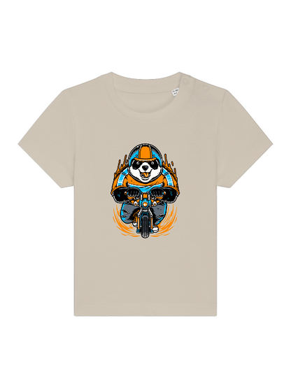Cartoon Panda Biker - Baby Creator T-Shirt SK