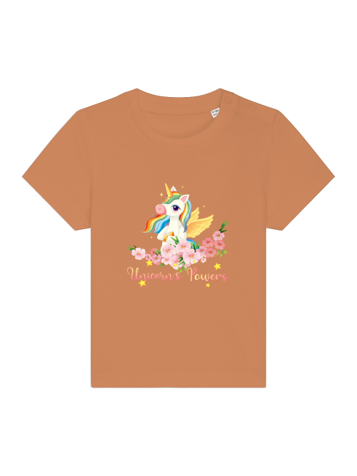 Cartoon Unicorn Power - Camiseta Baby Creator