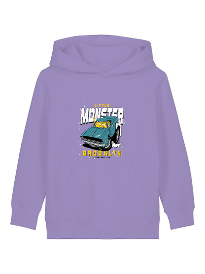 Cartoon Little Monster Monstercar - Mini Cruiser Hoodie 2.0 Kinder Kapuzenpullover SK