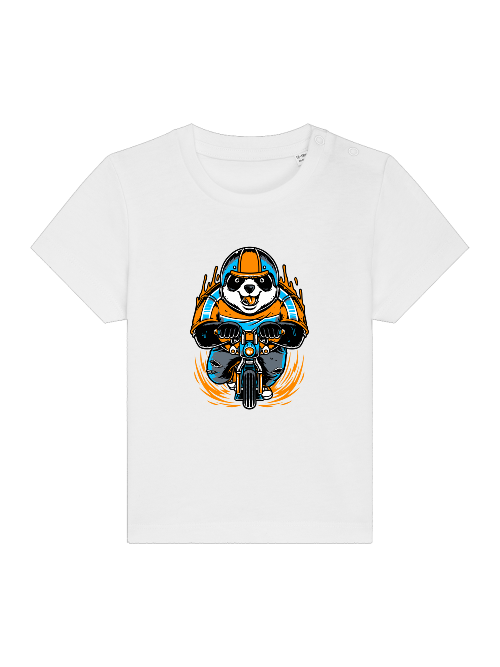 Camiseta Panda Biker de dibujos animados - Baby Creator