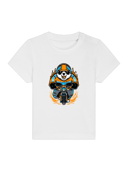 Cartoon Panda Biker - Baby Creator T-Shirt SK