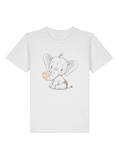 Cartoon Babyelefant mit Herz - Mini Creator 2.0 Kids T-Shirt SK