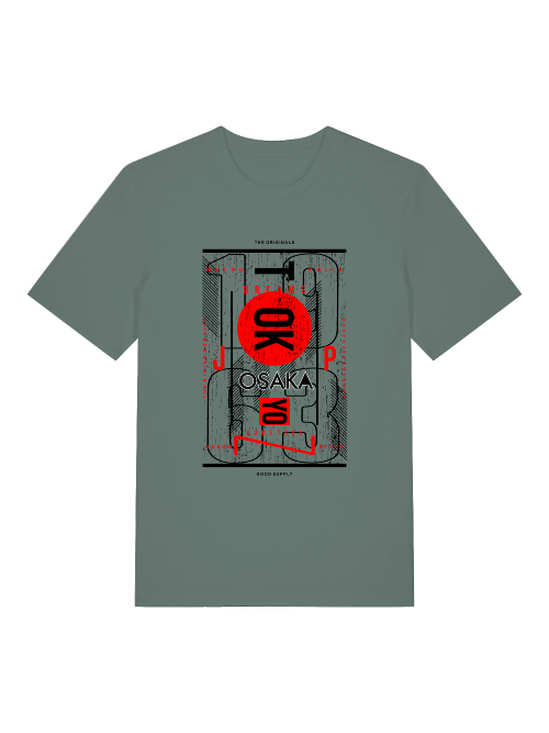 Osaka 1963 Front - Unisex Erwachsenen Bio Baumwolle Kurzarm Shirt Creator T-Shirt 2.0 ST/St SH