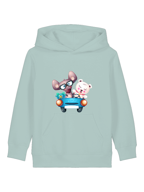 Cartoon Trio Vogel Maus Bär - Mini Cruiser Hoodie 2.0 SK