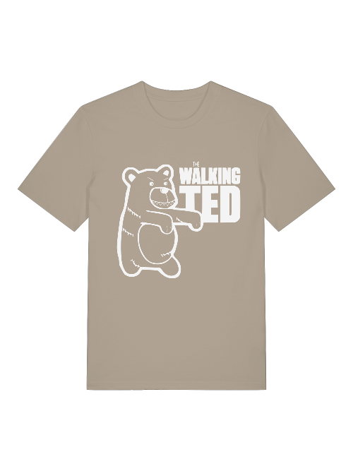 Cartoon Walking Ted Front - Unisex Erwachsenen Bio Creator T-Shirt SH