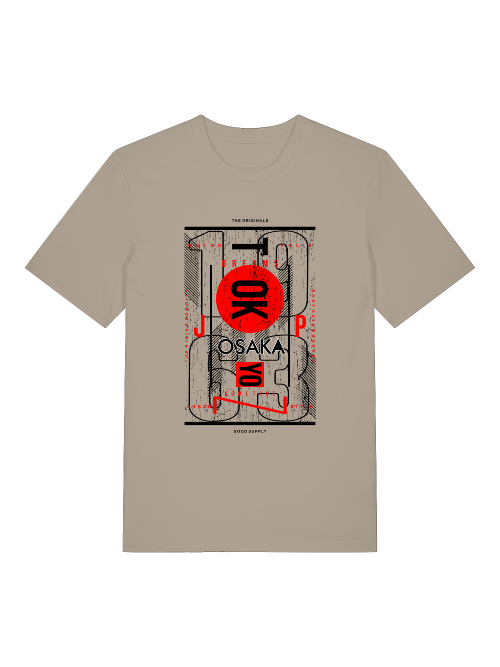 Osaka 1963 Front - Unisex Erwachsenen Bio Baumwolle Kurzarm Shirt Creator T-Shirt 2.0 ST/St SH