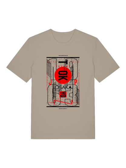 Osaka 1963 Front - Unisex Erwachsenen Bio Baumwolle Kurzarm Shirt Creator T-Shirt 2.0 ST/St SH