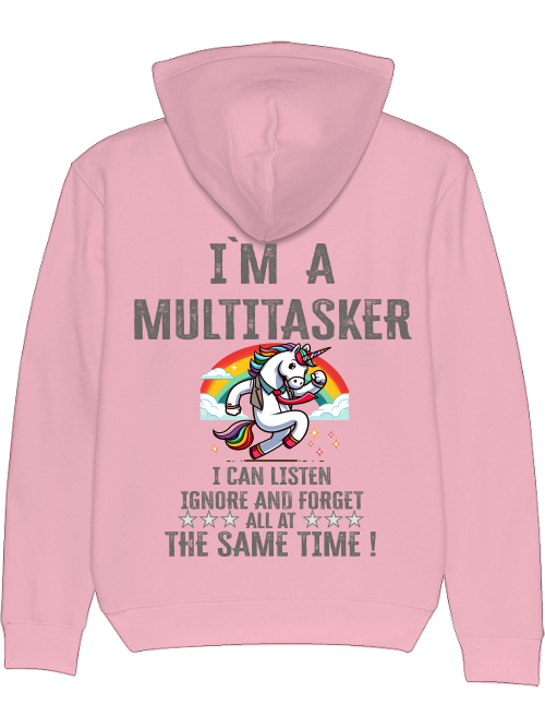 Cruiser hoodie I`ma Multitasker Unicorn with tie