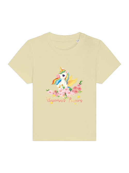 Cartoon Unicorn Power - Camiseta Baby Creator